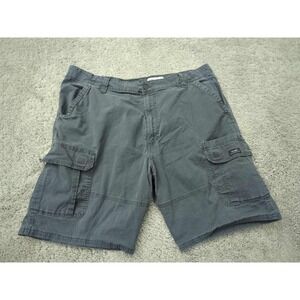 Wrangler Cargo Shorts Mens 42 Black Inseam:‎ 9.5" Relaxed Fit Outdoor Casual